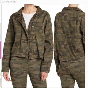 SANCTUARY Crafted & Tailored Cropped Fray Hem Jacket SMALL